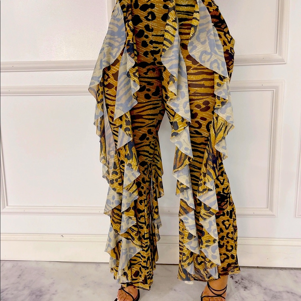 Plus Size Mesh Pants